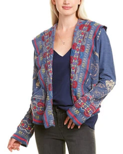 Johnny Was Aika Short Hoodie Women