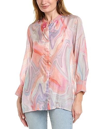 Johnny Was Laguna Vesper Silk Tunic Women 3 Johnny Was Laguna Vesper Silk Tunic Women