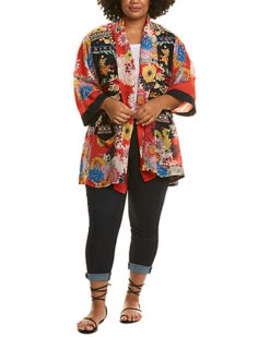 Johnny Was Plus Mishka Silk Kimono Women