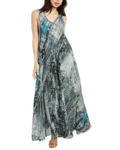 Johnny Was Arowal Silk Dress Women