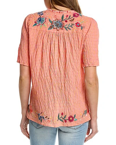 Johnny Was Olinda Puff Sleeve Effortless Blouse Women 4 Johnny Was Olinda Puff Sleeve Effortless Blouse Women - Image 2