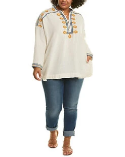 Johnny Was Plus Pillar Blouse Women