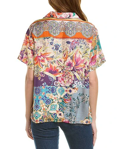 Johnny Was Logan Jules Silk Shirt Women 4 Johnny Was Logan Jules Silk Shirt Women - Image 2