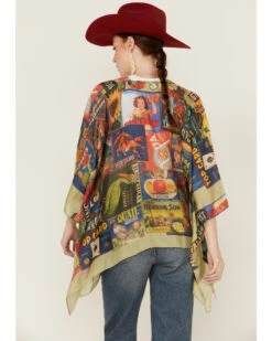 Johnny Was Women's Crate Shay Multicolored Silk Kimono -Johnny Was 2000362201 900 P4