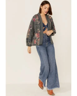 Johnny Was Women's Viviana Bishop Sleeve Denim Kimono 9 Johnny Was Women's Viviana Bishop Sleeve Denim Kimono -Johnny Was 2000363637 400 P2