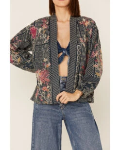 Johnny Was Women's Viviana Bishop Sleeve Denim Kimono 8 Johnny Was Women's Viviana Bishop Sleeve Denim Kimono -Johnny Was 2000363637 400 P3