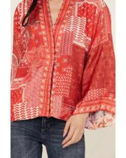 Johnny Was Women's Cosmo Nana Reversible Patchwork Floral Print & Paisley Bandana Kimono 7 Johnny Was Women's Cosmo Nana Reversible Patchwork Floral Print & Paisley Bandana Kimono -Johnny Was 2000363641 900 P2