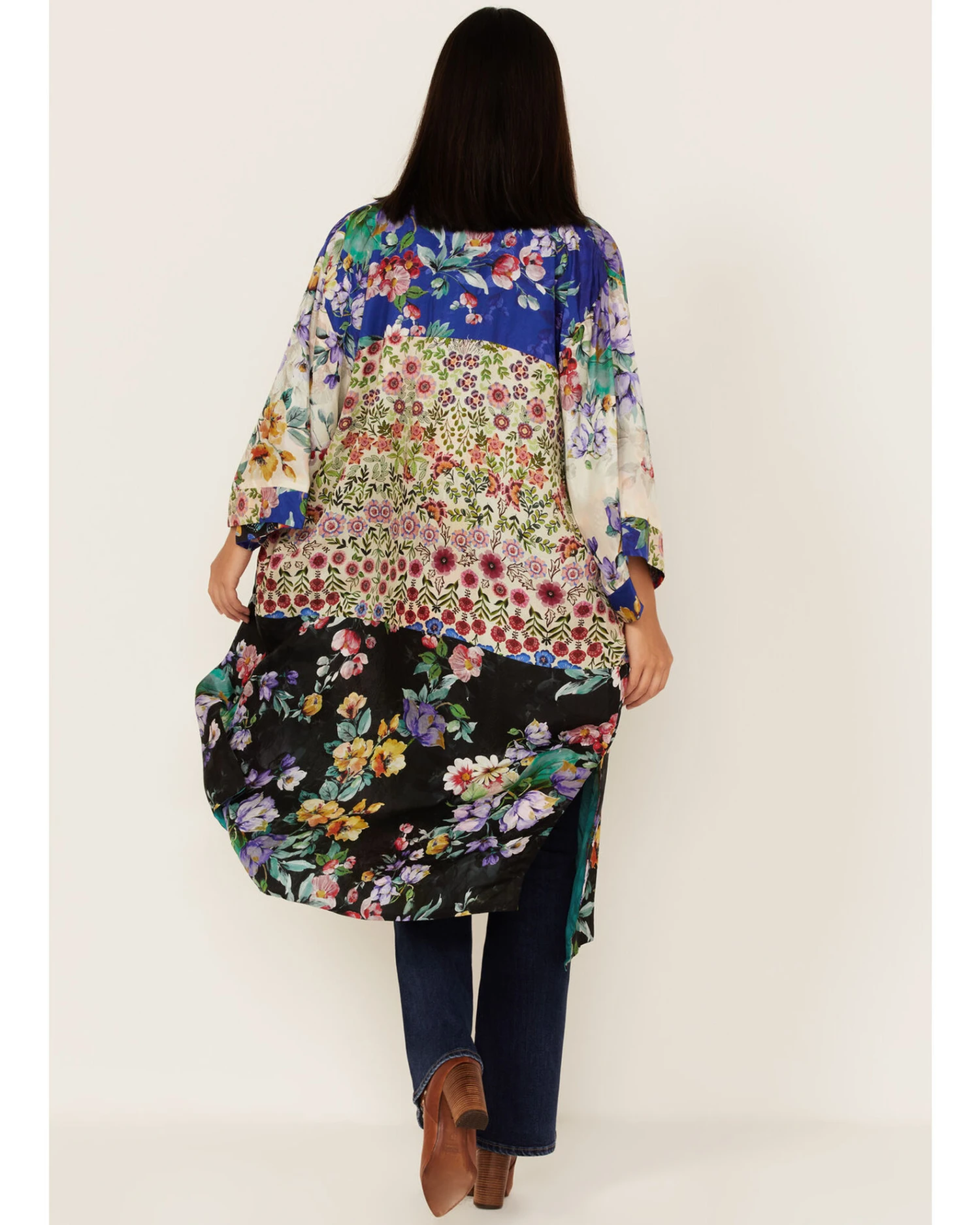 Johnny Was Women's Panya Floral Print Kimono 3 Johnny Was Women's Panya Floral Print Kimono