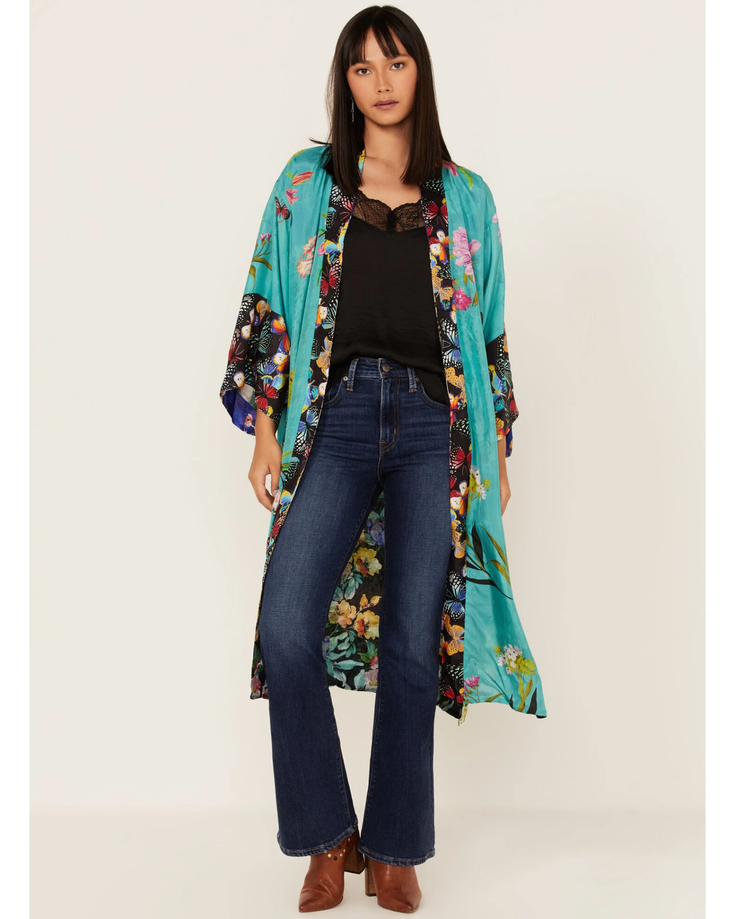 Johnny Was Women's Panya Floral Print Kimono 6 Johnny Was Women's Panya Floral Print Kimono - Image 4