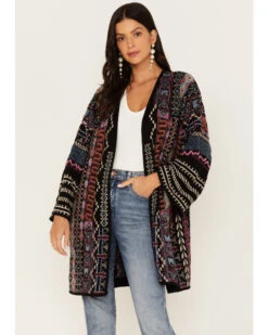 Johnny Was Women's Gennie Southwestern Embroidered Kimono 8 Johnny Was Women's Gennie Southwestern Embroidered Kimono -Johnny Was 2000382056 001 P1