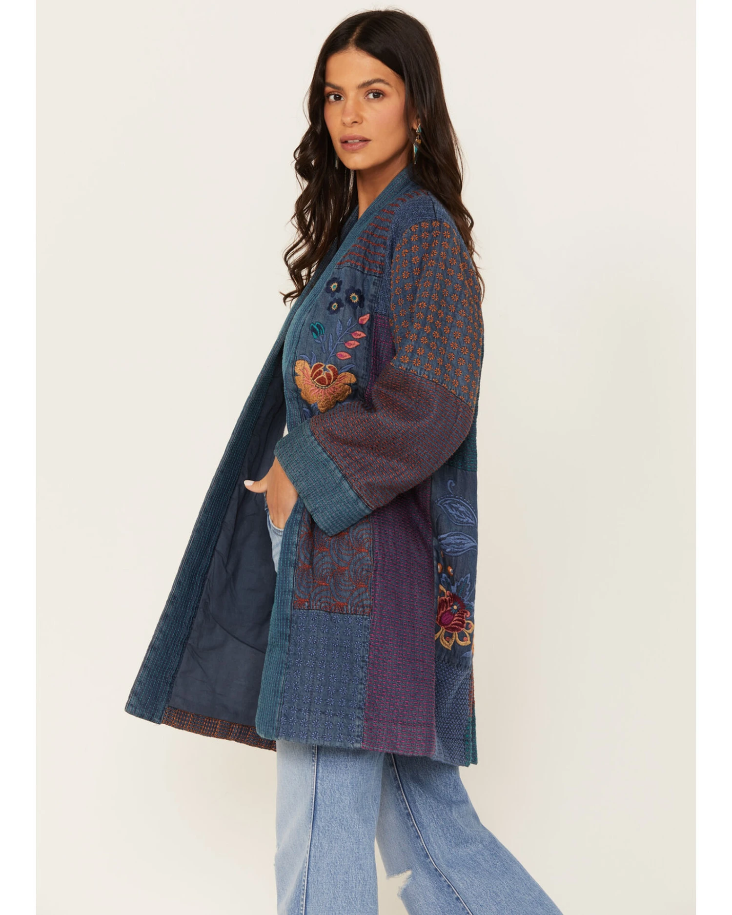 Johnny Was Women's Didiana Patchwork Kimono 6 Johnny Was Women's Didiana Patchwork Kimono - Image 4