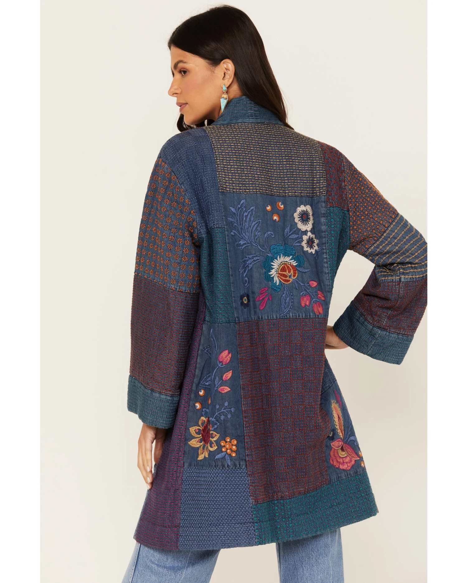 Johnny Was Women's Didiana Patchwork Kimono 4 Johnny Was Women's Didiana Patchwork Kimono - Image 2