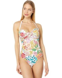 Johnny Was Twist Bra One-Piece