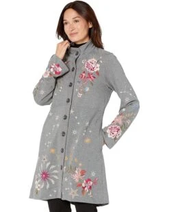 Johnny Was Celestin French Terry Military Jacket