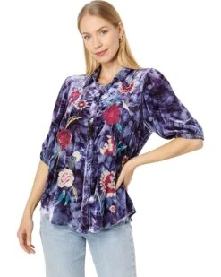 Johnny Was Junia Velvet Lisbon Shirt