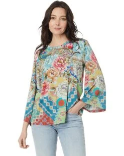 Johnny Was Prisma Kimono Sleeve Tee