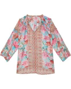 Johnny Was Plus Size Rose Narcisa Blouse