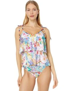 Johnny Was Tie Tankini Top