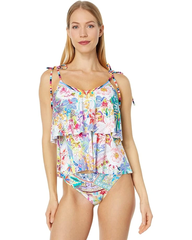 Johnny Was Tie Tankini Top 3 Johnny Was Tie Tankini Top