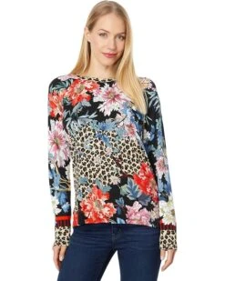 Johnny Was Ontari Long Sleeve Slim Raglan Tee