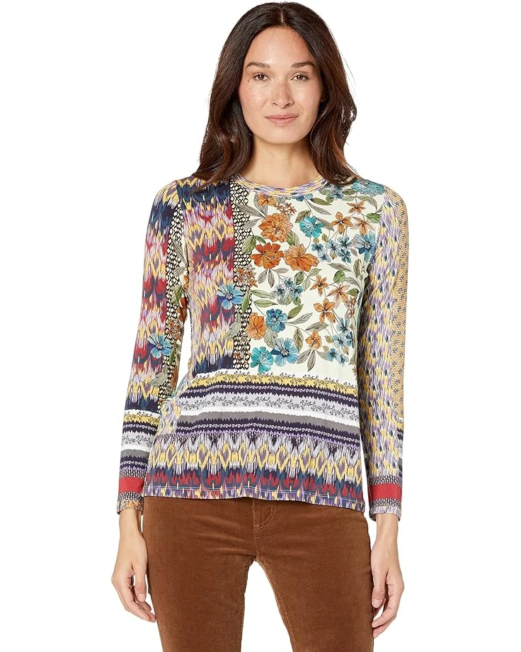 Johnny Was Betzy Favorite Long Sleeve Crew Neck Tee 3 Johnny Was Betzy Favorite Long Sleeve Crew Neck Tee