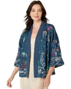 Johnny Was Coralie Cropped Kimono