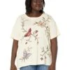 Johnny Was Plus Size Penelope Relaxed Crew Neck Tee -Johnny Was 81qorrMF4L. AC SR736920