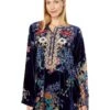 Johnny Was Bouquet Burnout Nephele Tunic