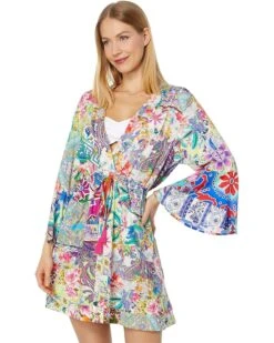 Johnny Was Drawstring Patchwork Dress